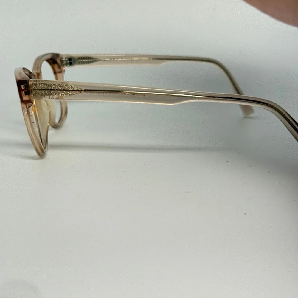 Warby‎ Parker Caspar 668 Eyeglasses Frames Rose Water Peach 48-23-145 Womens